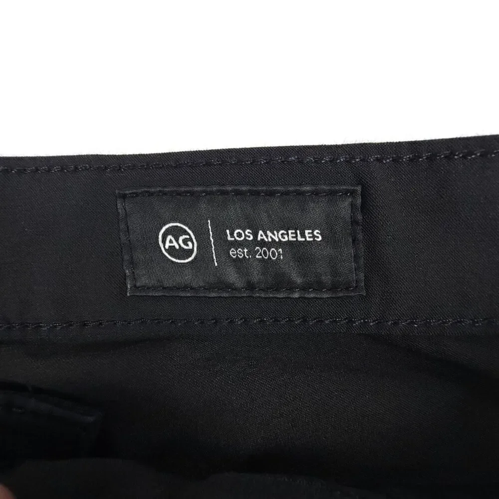 ADRIANO GOLDSHMIED Everett Slim Straight Chino Casual Pant 36x32 Black Minimal
